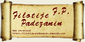 Filotije Padežanin vizit kartica